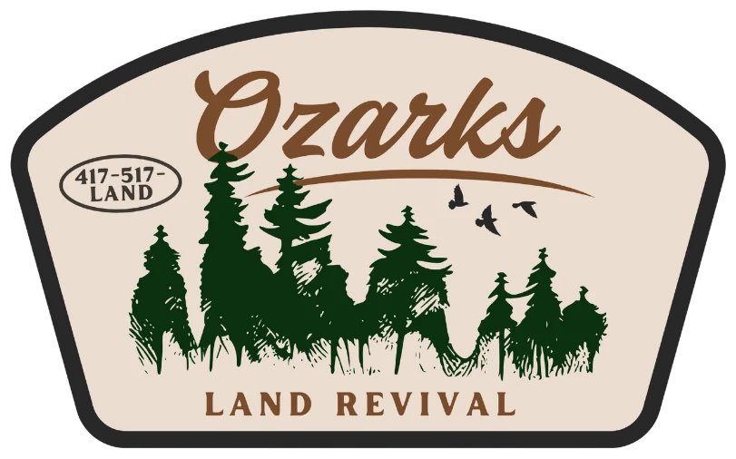 Ozarks Land Revival badge — 417-517-LAND